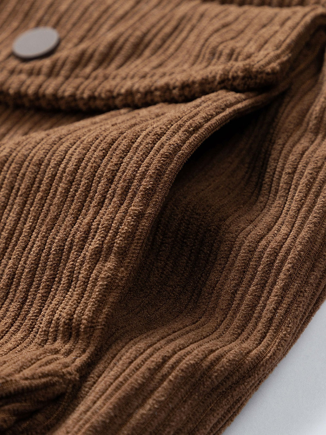 Dave | Corduroy jack met trechterkraag en rits