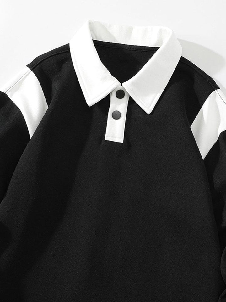 Tobias | Polosweater met contrastdetails