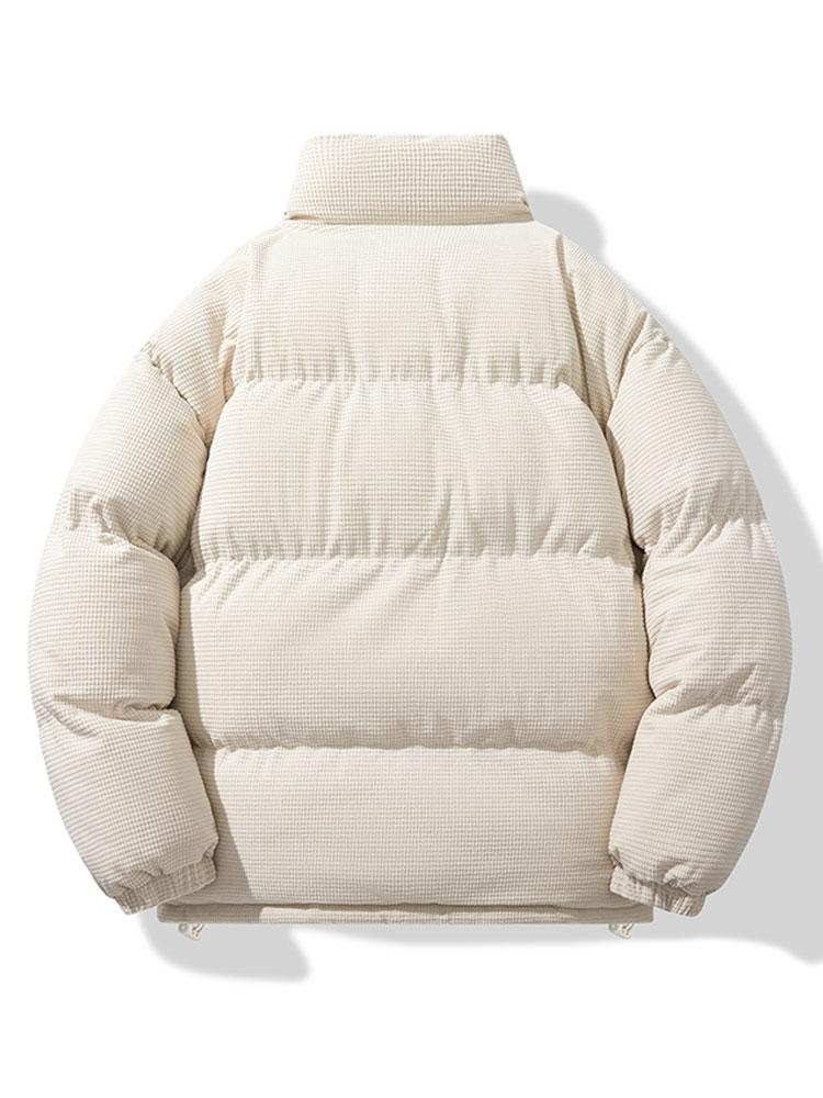 Tobias | Corduroy puffer jas met rits