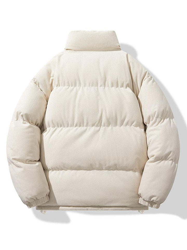 Tobias | Corduroy puffer jas met rits
