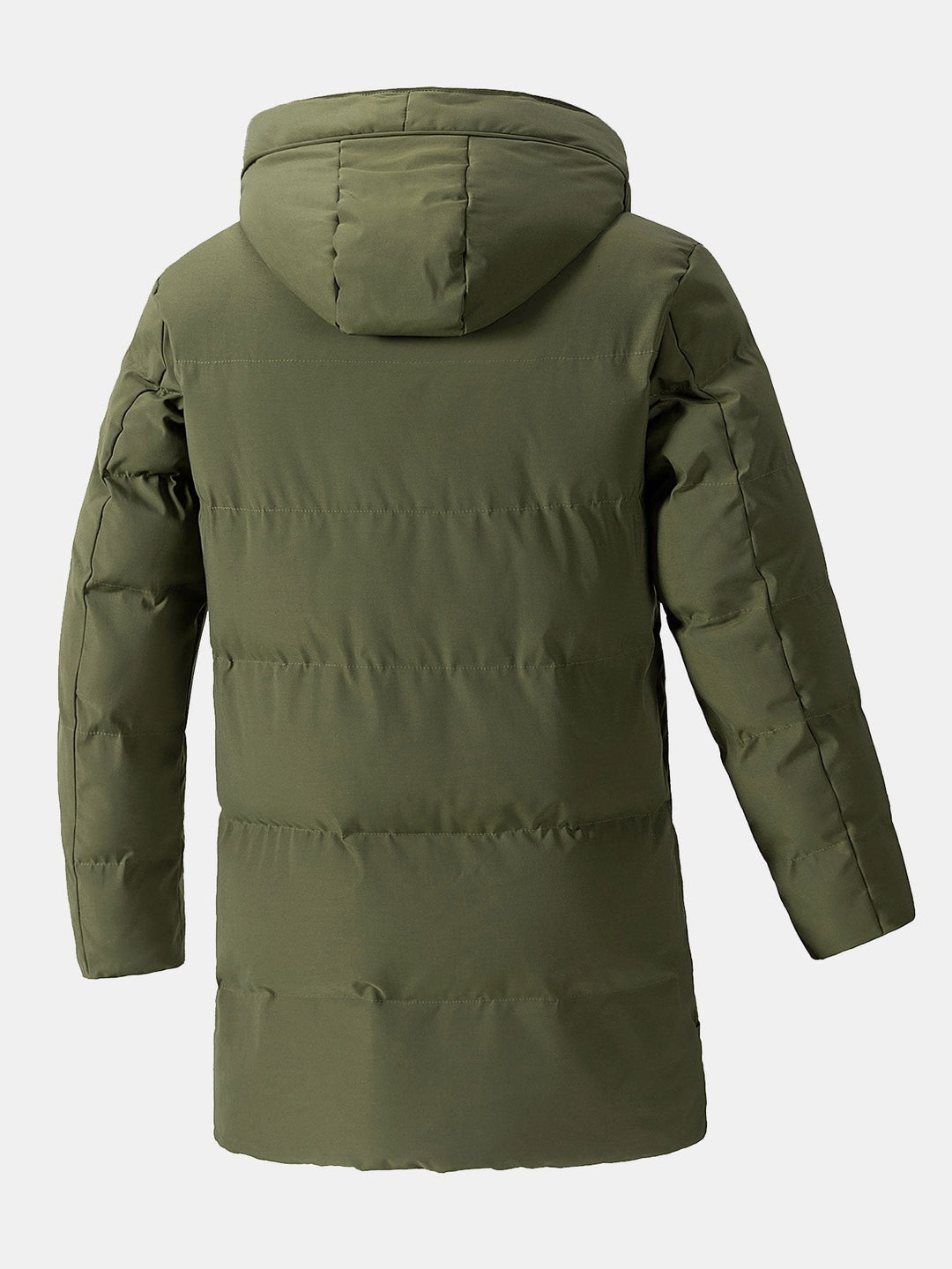 Erik | Verlengde puffer jas met capuchon
