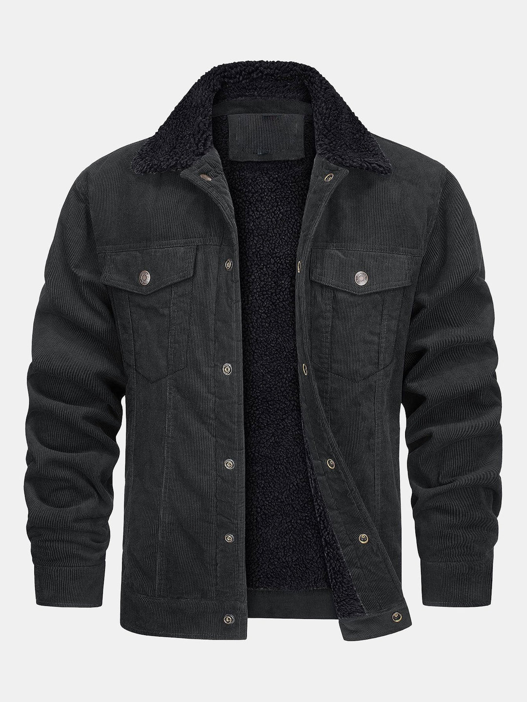 Bram | Corduroy jack met warme teddyvoering