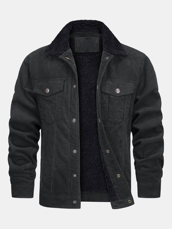 Bram | Corduroy jack met warme teddyvoering