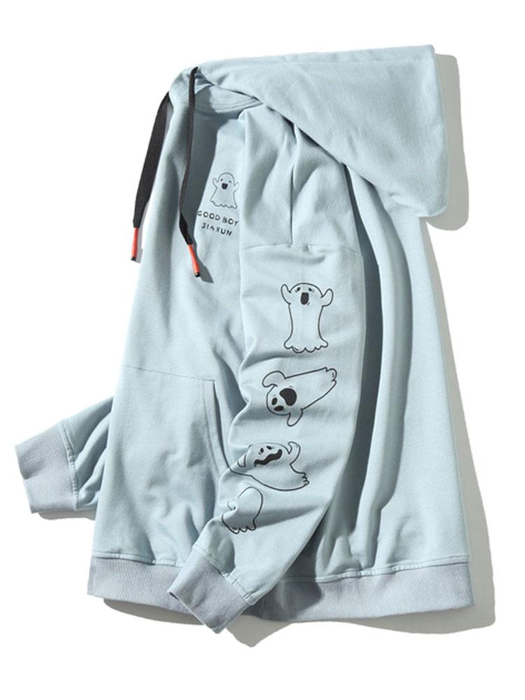 Victor | Hoodie met spookprint en relaxte pasvorm