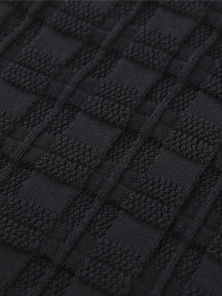 Gerard | Slim-fit trui met capuchon en ruitpanelen