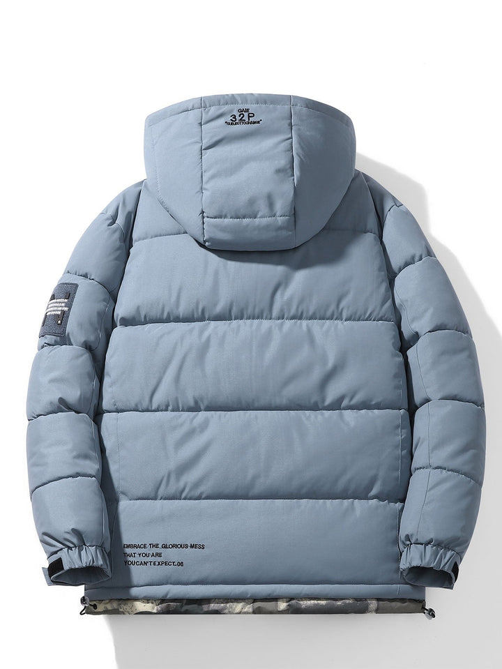 Robert | Puffer jas met camouflagevoering