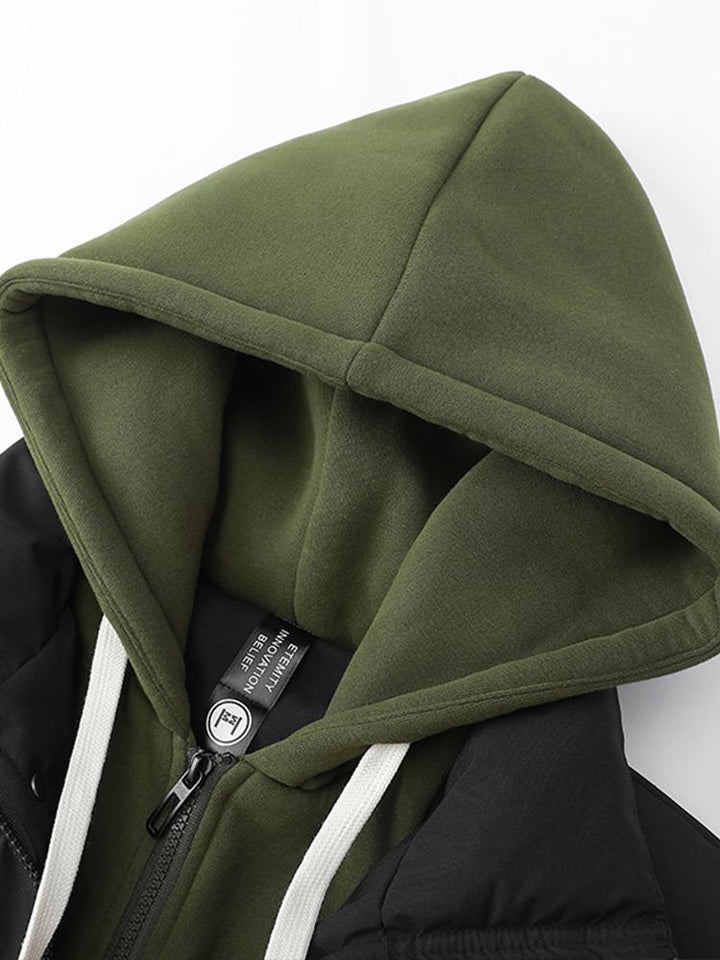 Wesley | Puffer jas met contrasterende capuchon