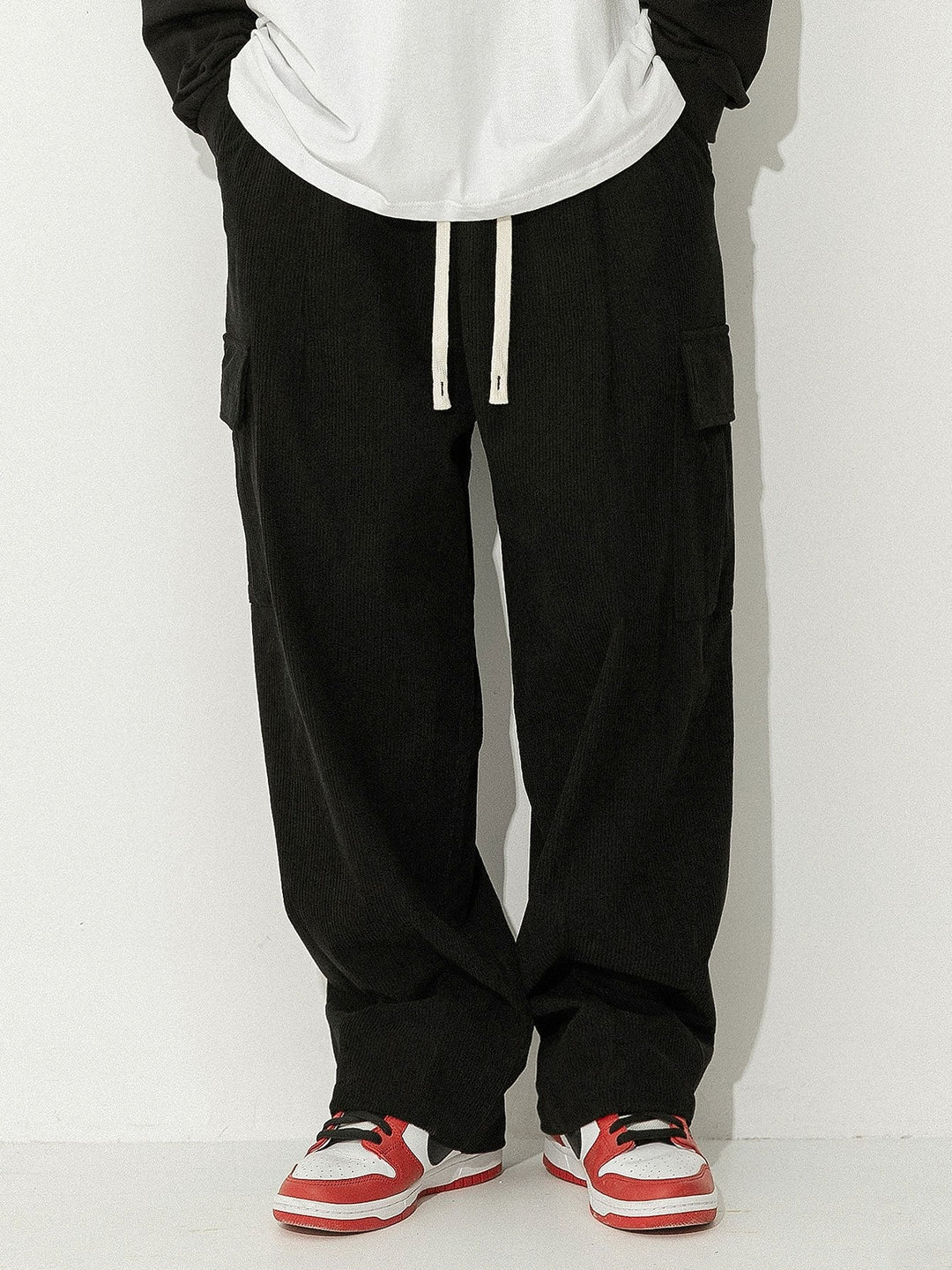 Bram | Corduroy Cargo Broek Loose Fit