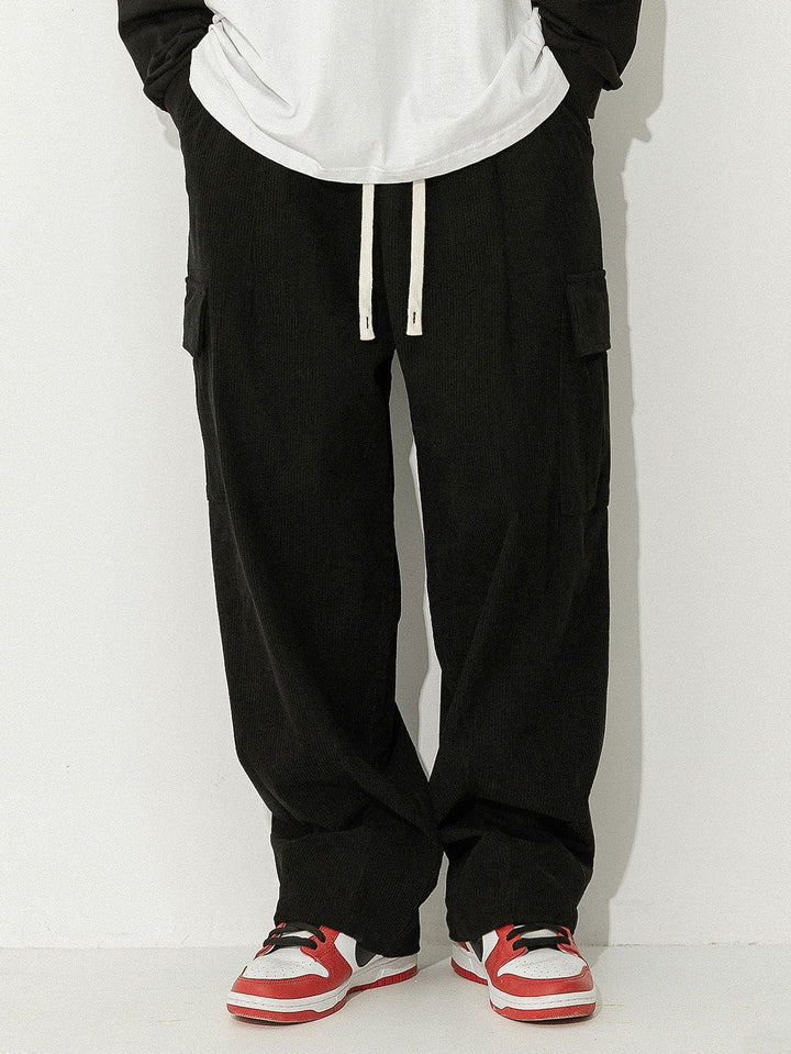 Bram | Corduroy Cargo Broek Loose Fit