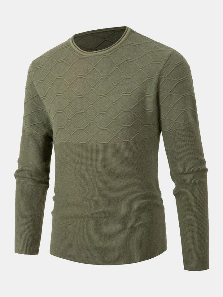 Benjamin | Slim-fit gebreide trui met ronde hals