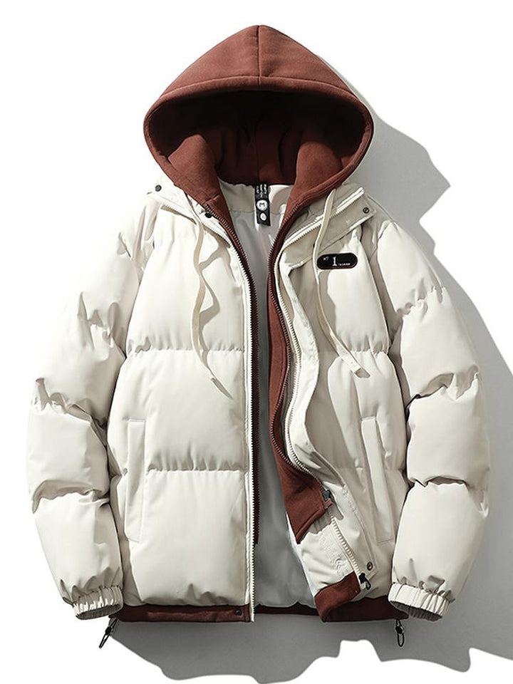 Wesley | Puffer jas met contrasterende capuchon