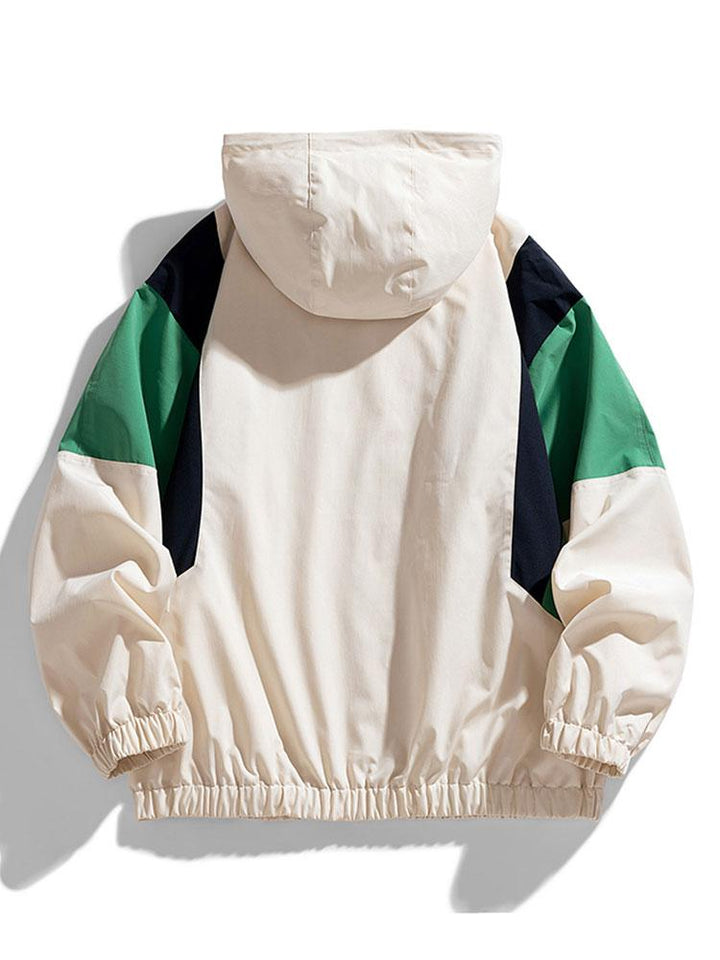 Bob | Windjack met colour-block design en capuchon