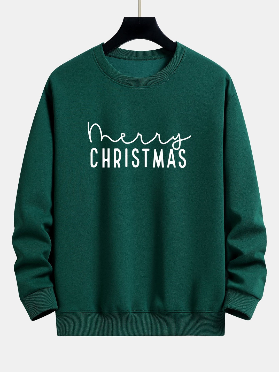 Teun | Kerstsweater met kerstgroetprint en relaxte pasvorm