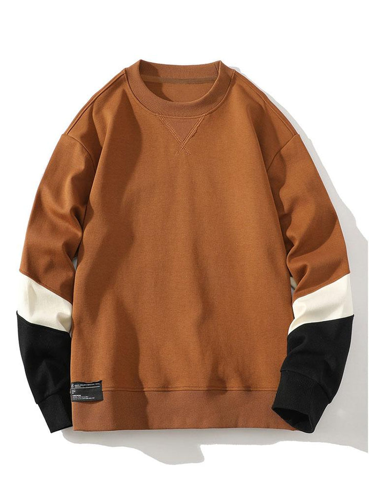 Floris | Sweater met kleurvlakken en ronde hals