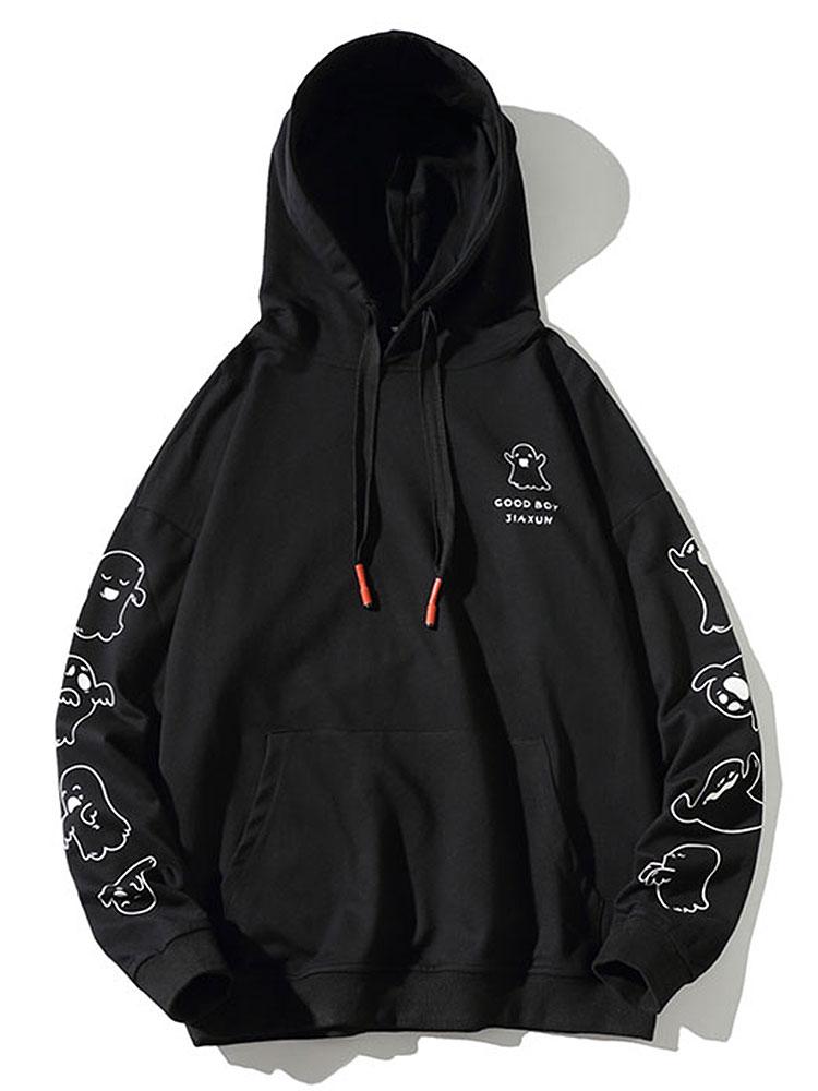 Victor | Hoodie met spookprint en relaxte pasvorm