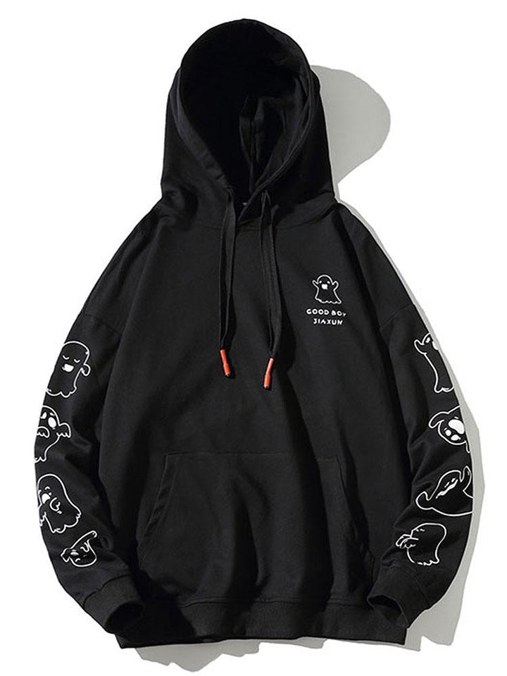 Victor | Hoodie met spookprint en relaxte pasvorm