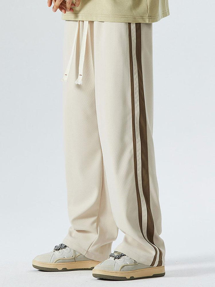 Rik | Vintage Broek Loose Fit met Zijstreep