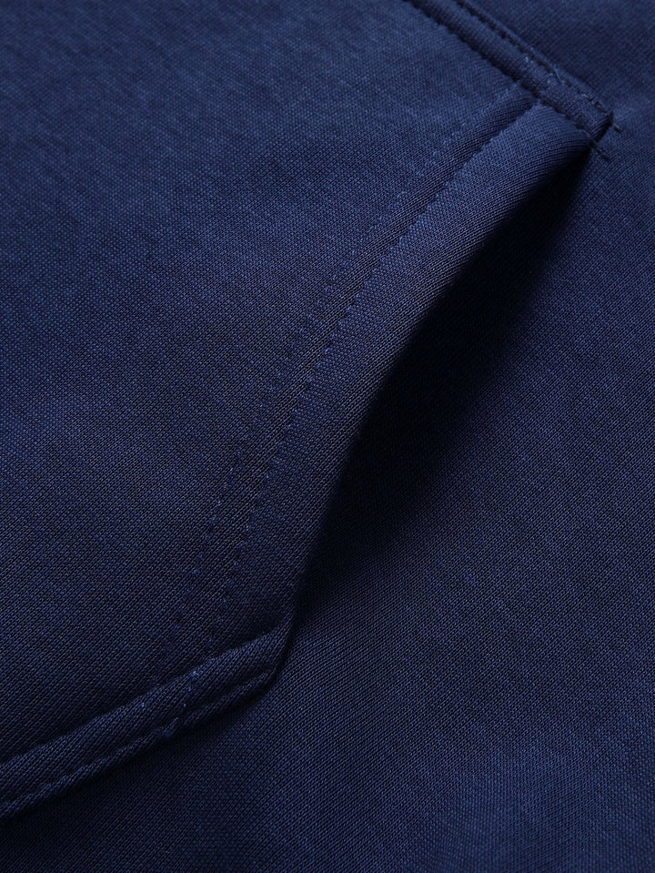 Zeno | Hoodie met pluchevoering, ritssluiting en relaxte pasvorm