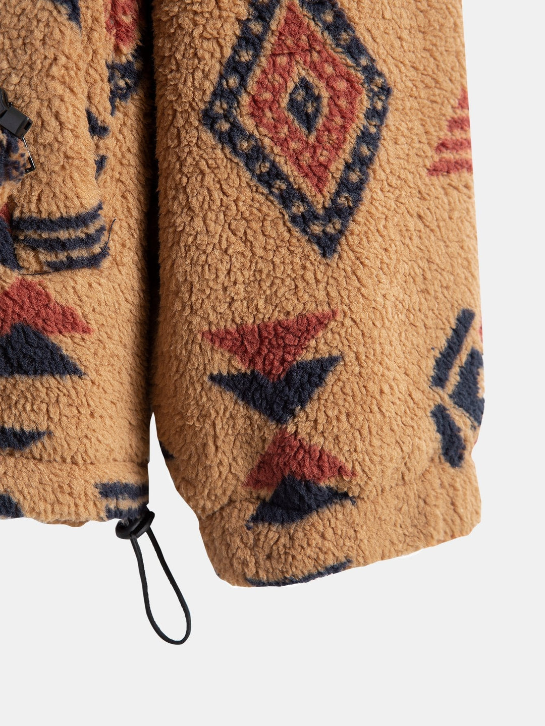 Floris | Teddyfleece jas met azteekse print