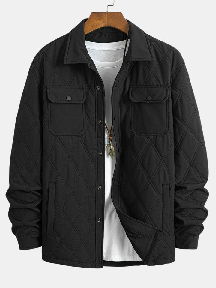 Pim | Winddicht corduroy baseball jack met knoopsluiting