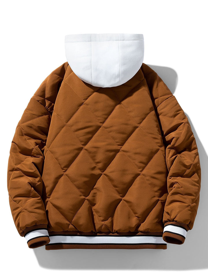 Kees | 2-in-1 gewatteerd baseball jack met capuchon
