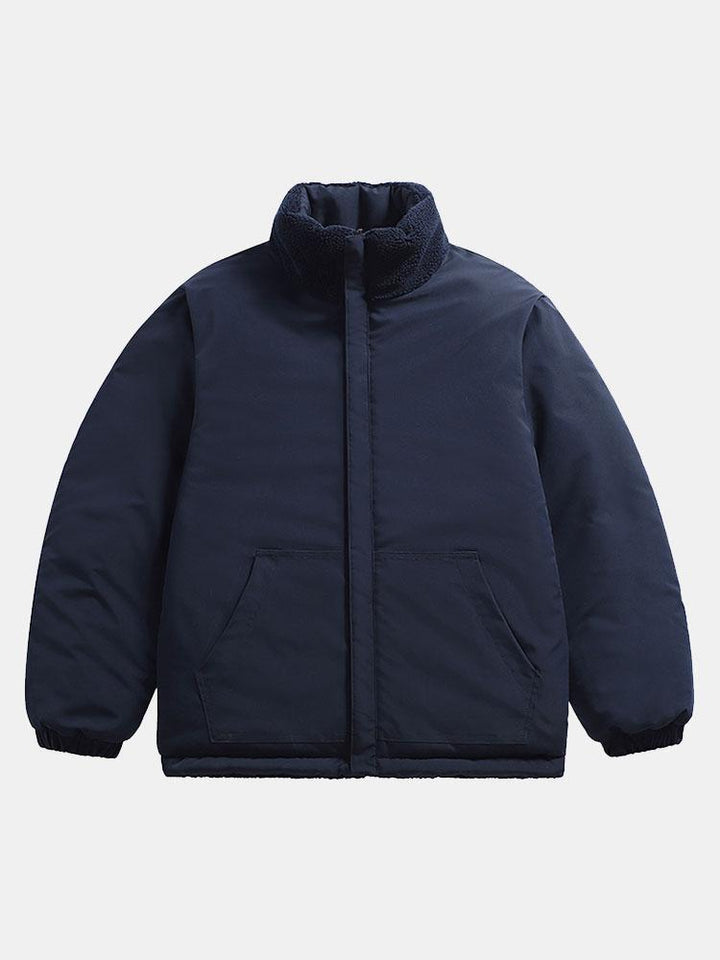 Ruben | Omkeerbare teddy puffer jas