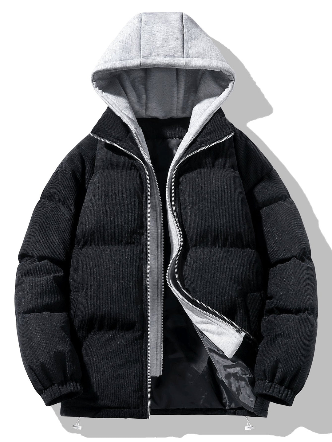 Lucas | 2-in-1 puffer jas met corduroy capuchon
