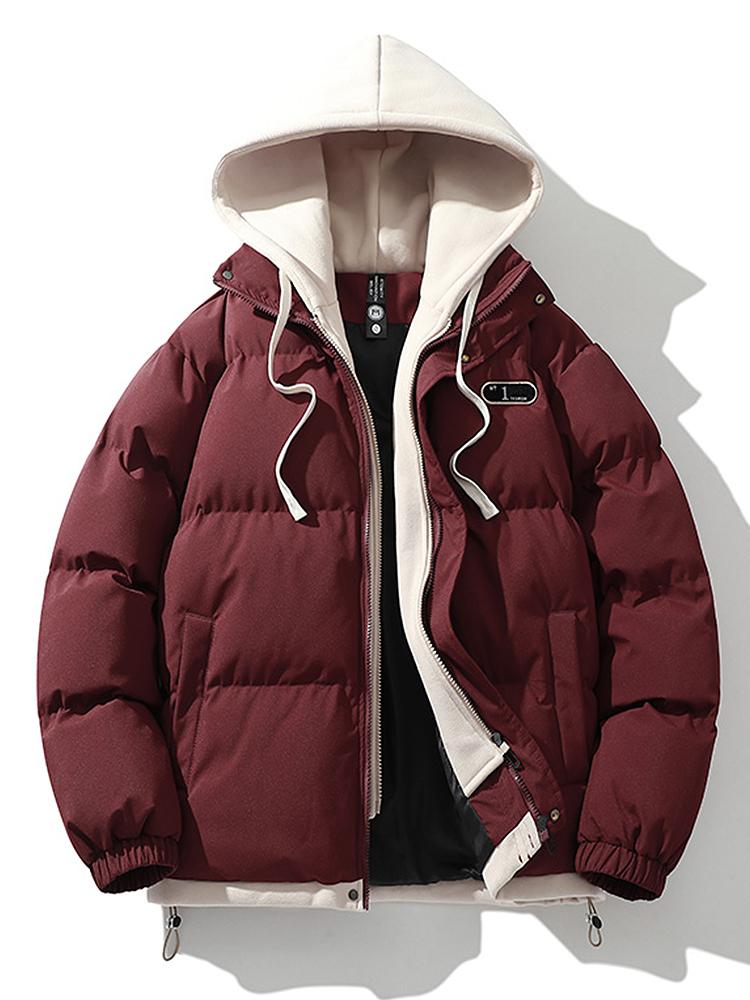 Wesley | Puffer jas met contrasterende capuchon