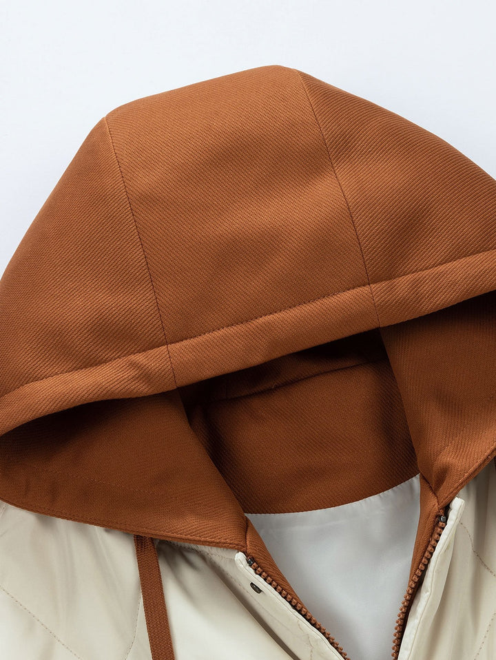 Kees | 2-in-1 gewatteerd baseball jack met capuchon