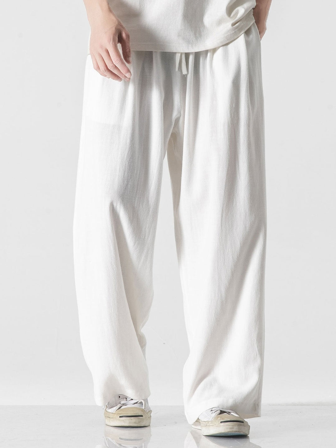 Floris | Linnen Katoenen Broek Wide Leg
