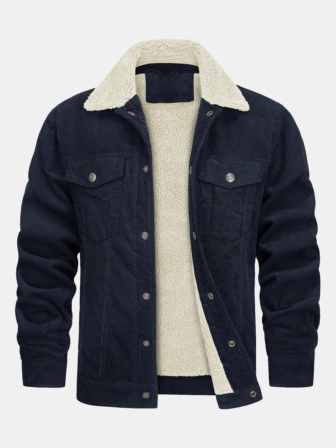 Bram | Corduroy jack met warme teddyvoering