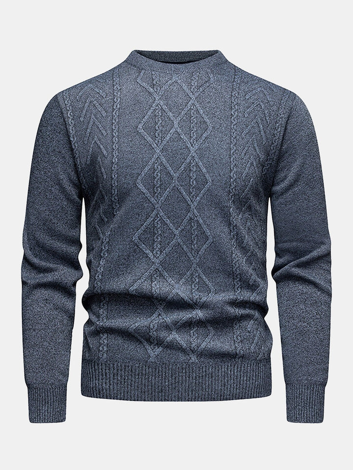 Douwe | Jacquardtrui met geometrisch patroon