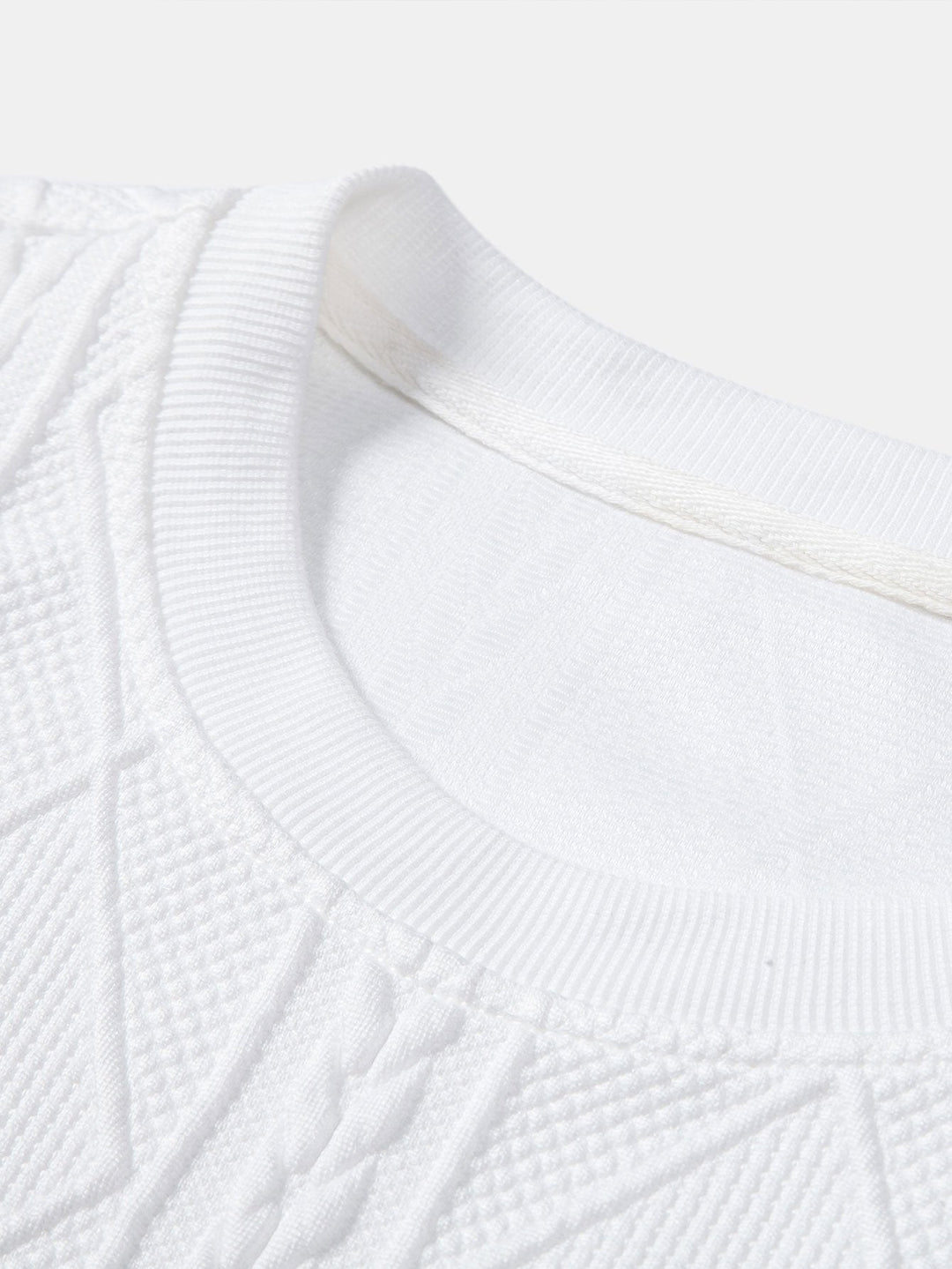 Wout | Sweater met geometrisch jacquarddessin en relaxte pasvorm