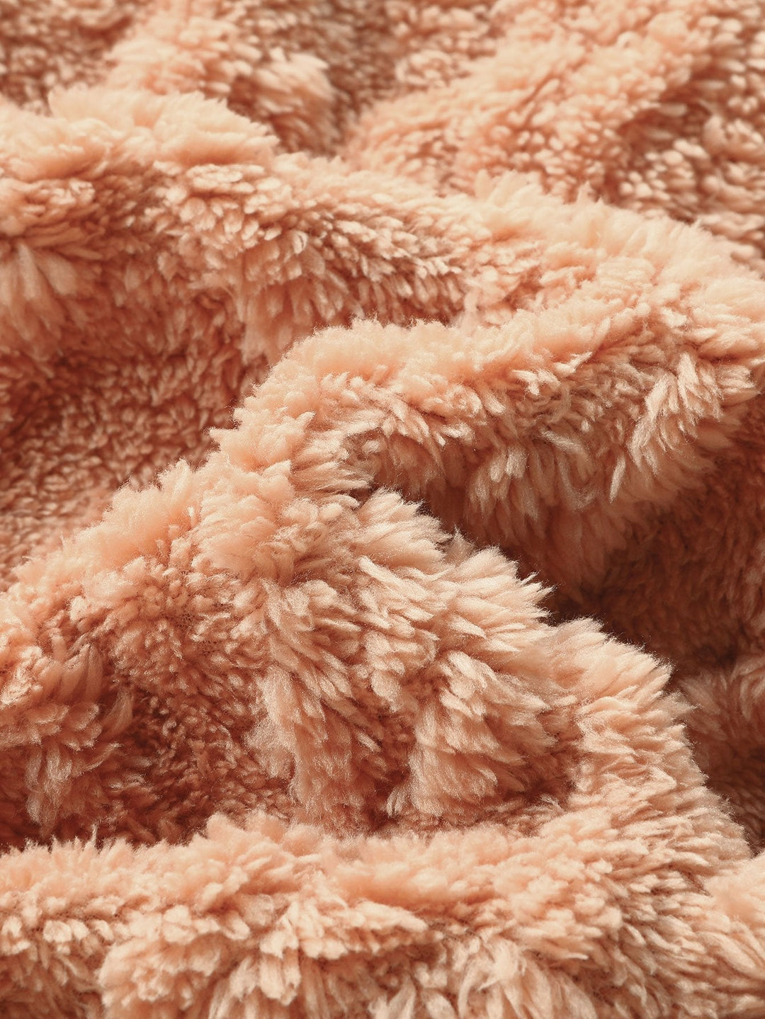 Yme | Teddyhoodie met geometrisch jacquarddessin