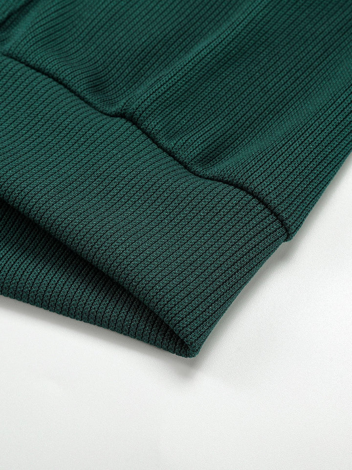 Boudewijn | Gebreide hoodie met ribstructuur