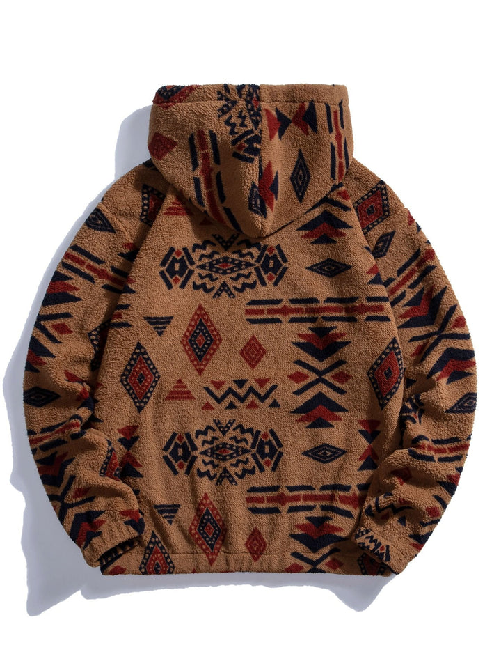 Job | Teddyhoodie met Azteekse print