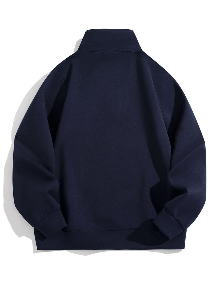 Colin | Sweater met hoge kraag en korte rits