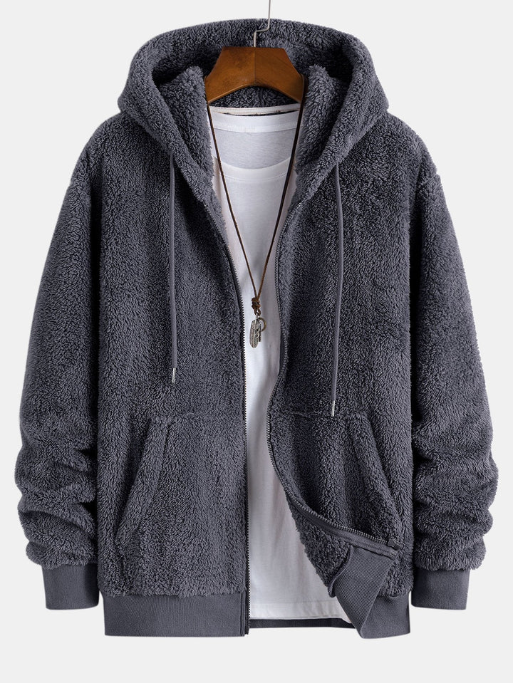 Otis | Basic teddyhoodie met ritssluiting