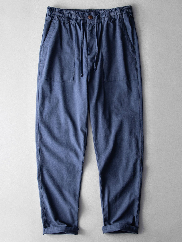 Bo | Linnen Katoenen Broek Straight Leg