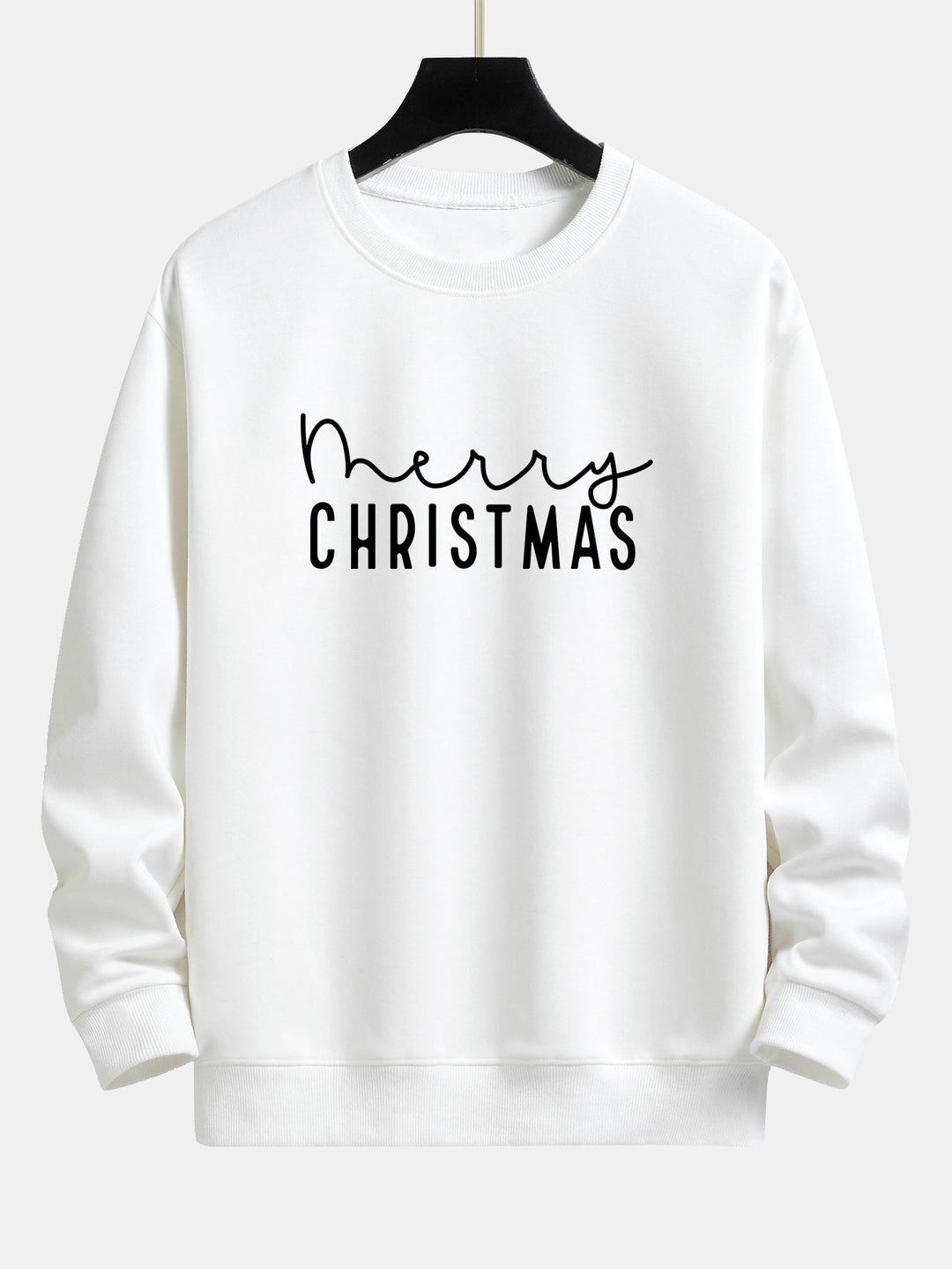 Teun | Kerstsweater met kerstgroetprint en relaxte pasvorm