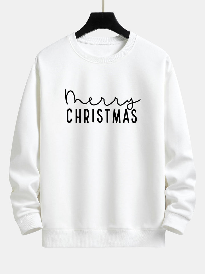 Teun | Kerstsweater met kerstgroetprint en relaxte pasvorm