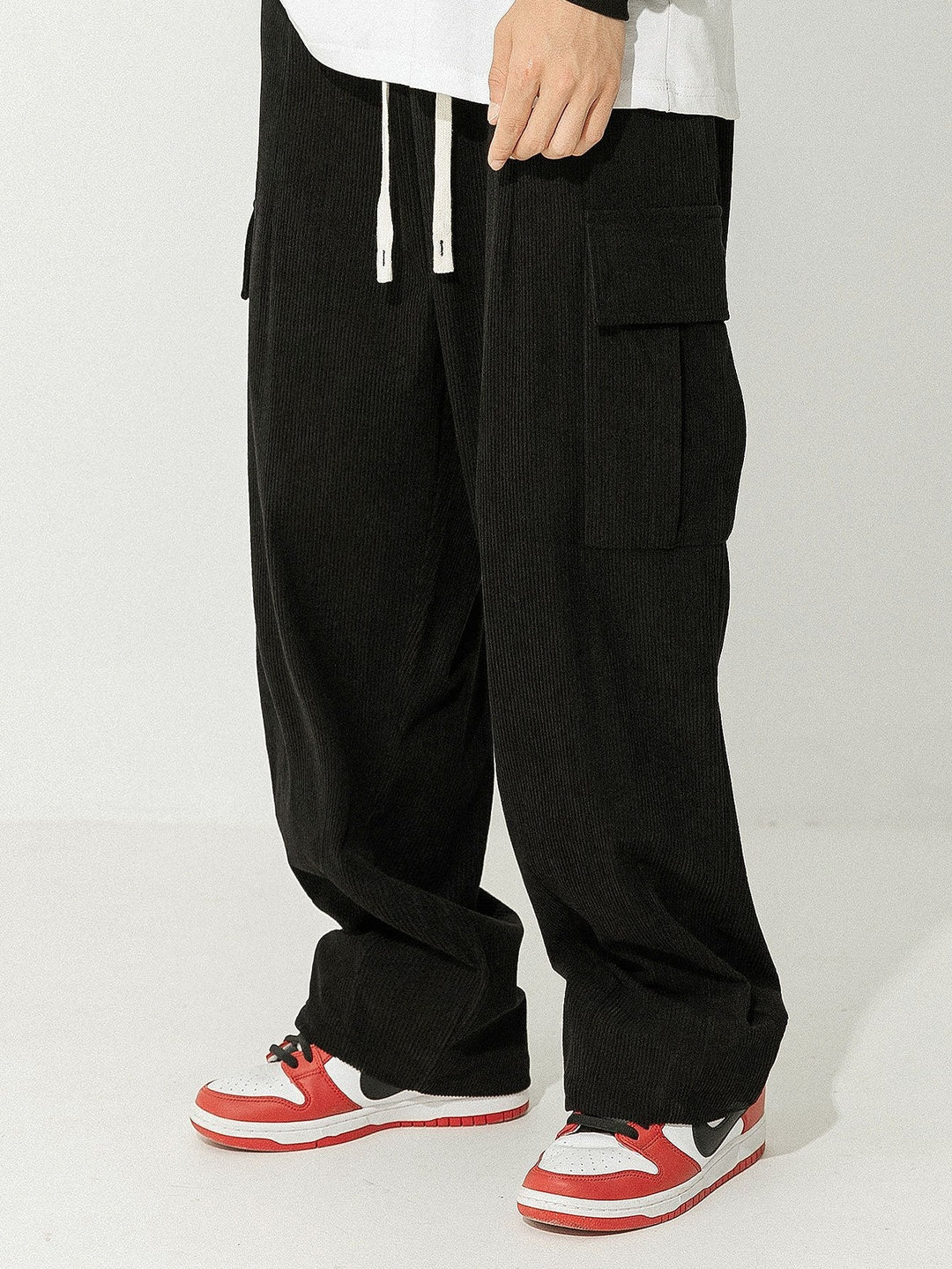 Bram | Corduroy Cargo Broek Loose Fit