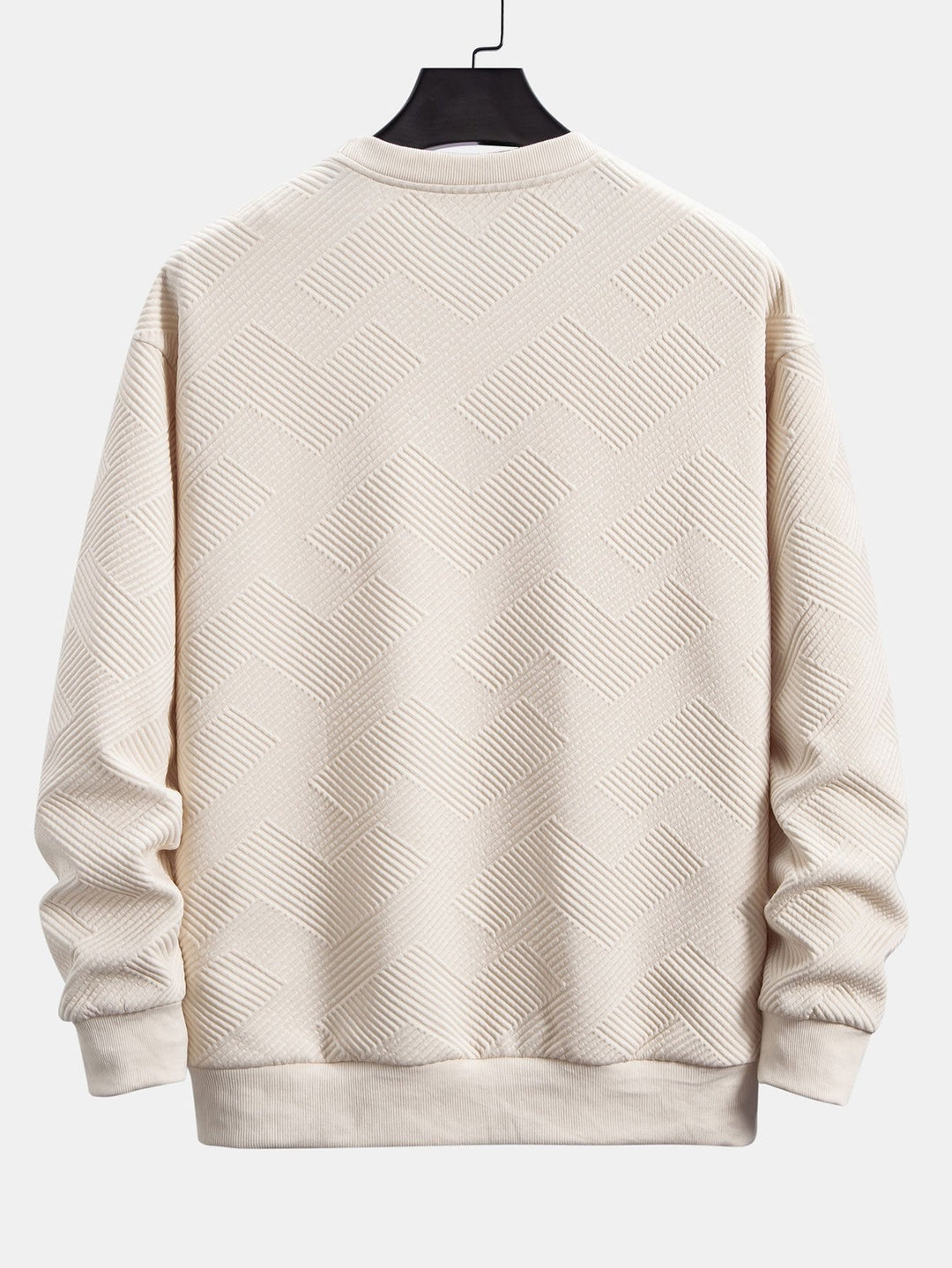 Thomas | Sweater met geometrische strepen en relaxte pasvorm