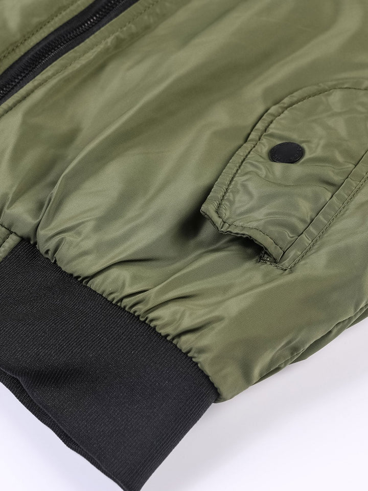 Evert | Bomber jack met coltrechterkraag