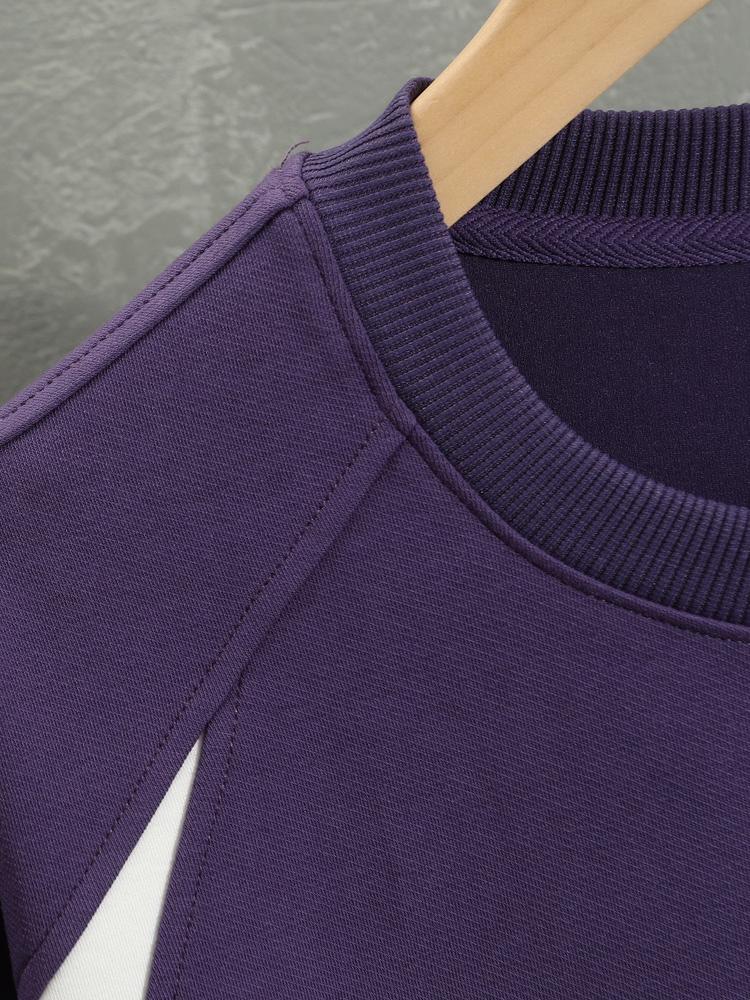 Hugo | Oversized sweater met tekstopdruk en kleurvlakken