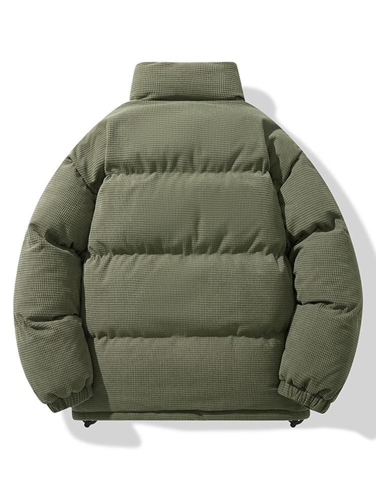 Tobias | Corduroy puffer jas met rits