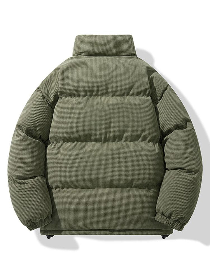 Tobias | Corduroy puffer jas met rits