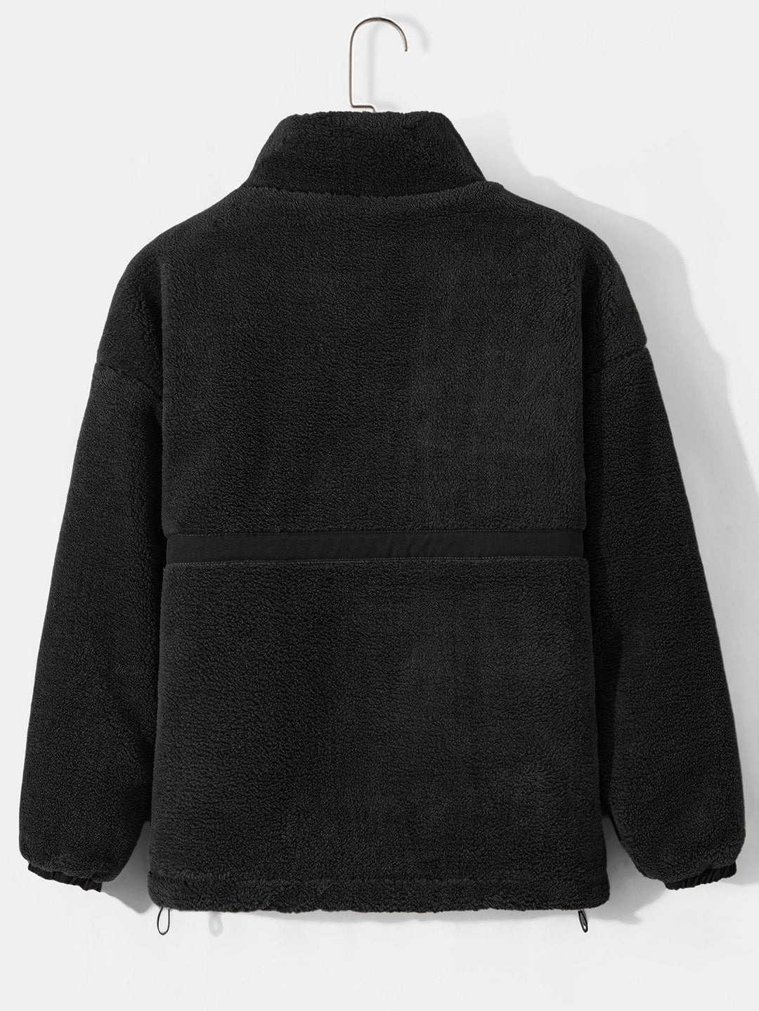 Koen | Gewatteerde teddyfleece jas met rits