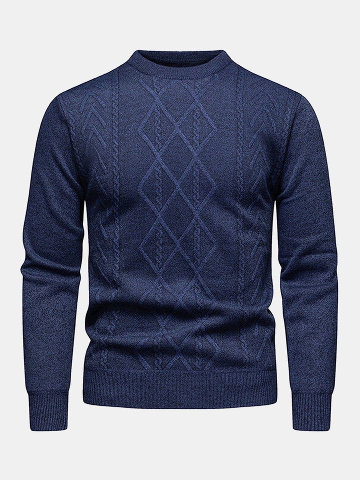 Douwe | Jacquardtrui met geometrisch patroon
