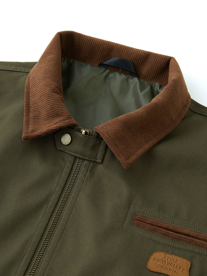 Danny | Jack met corduroy kraag en rits
